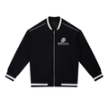 Contrast Piping Zip Bomber Jacket