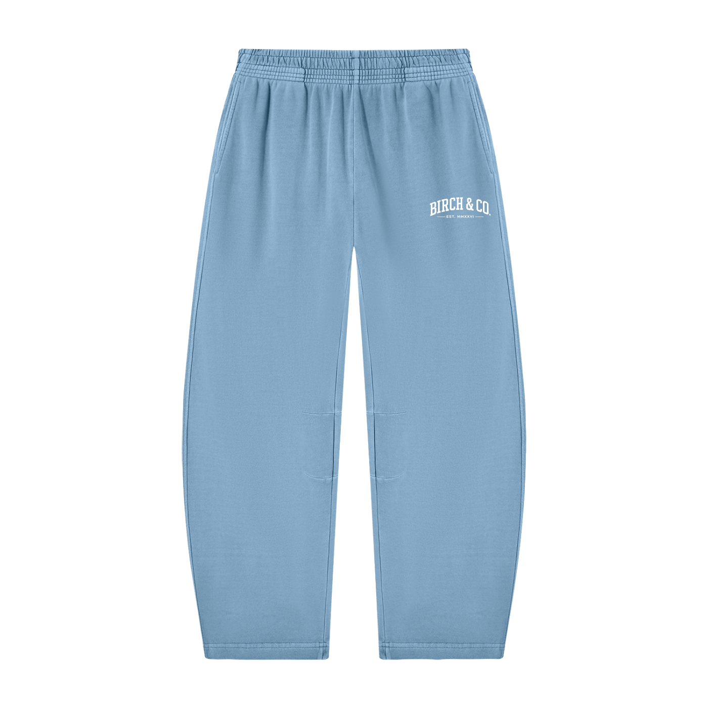 Unisex Vintage Washed Barrel Leg Sweatpants