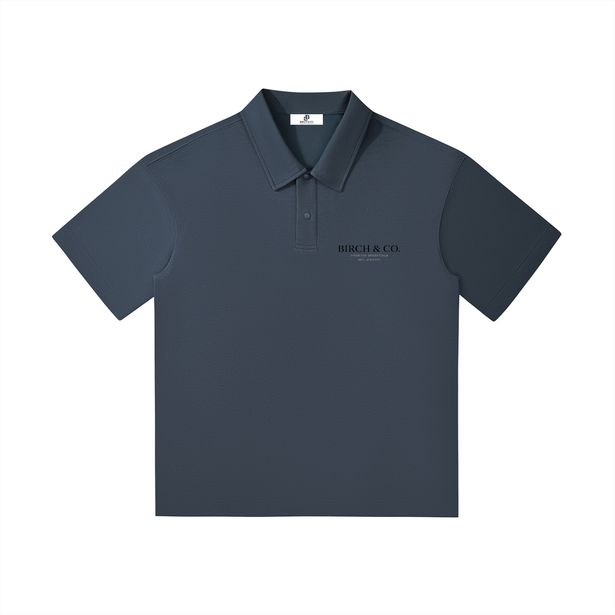 Birch & Co. Essential Drop-Shoulder Polo