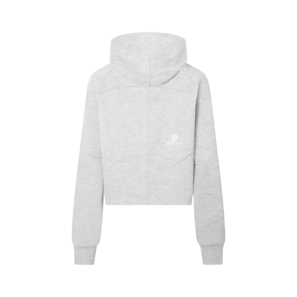 Cropped Half-Zip Hoodie