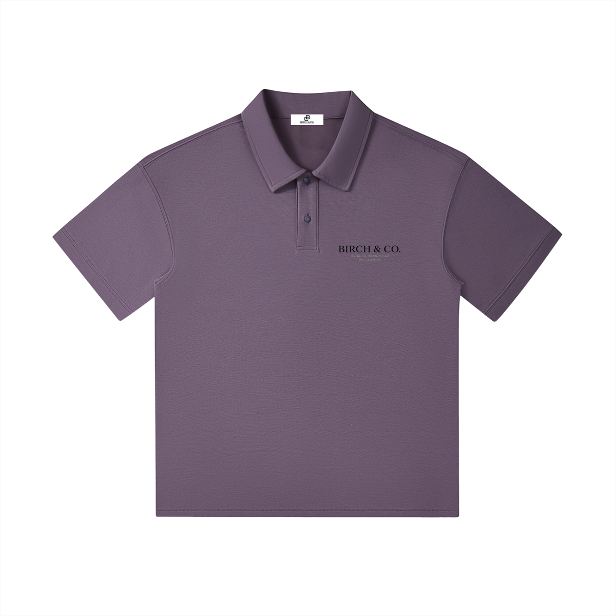 Birch & Co. Essential Drop-Shoulder Polo