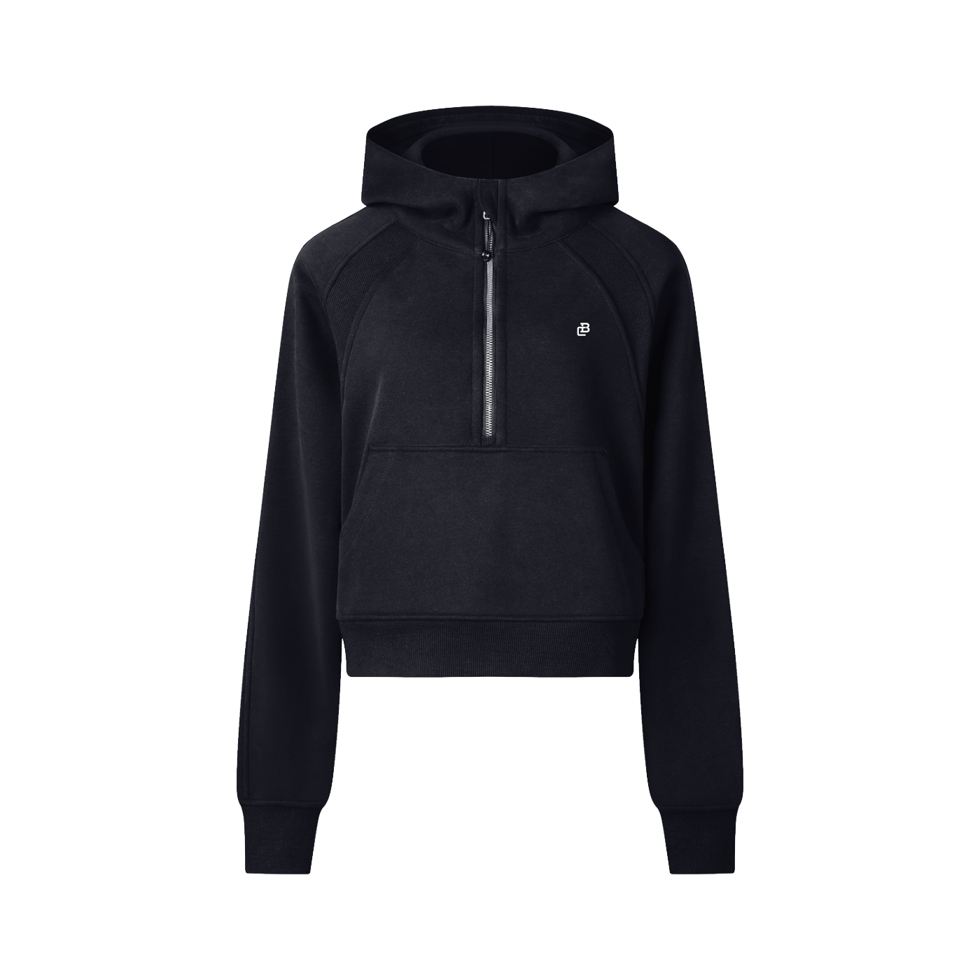 Cropped Half-Zip Hoodie