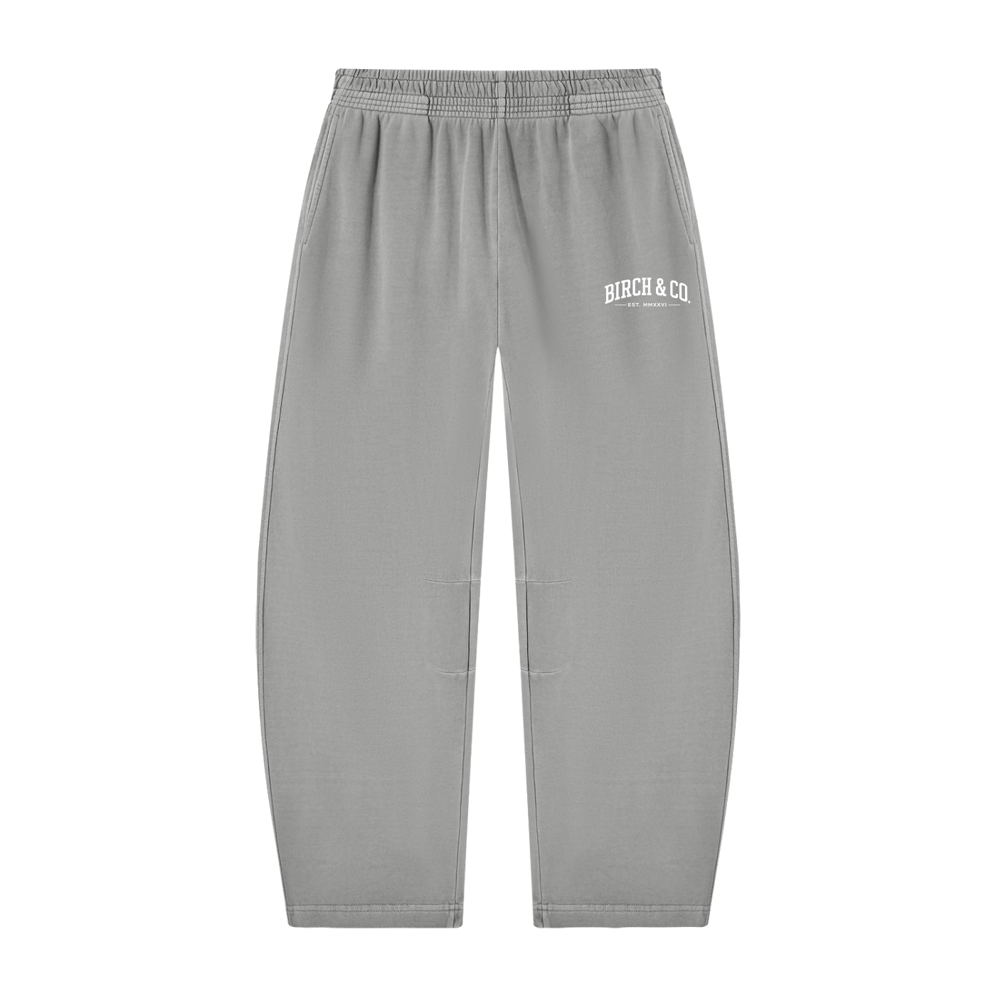 Unisex Vintage Washed Barrel Leg Sweatpants