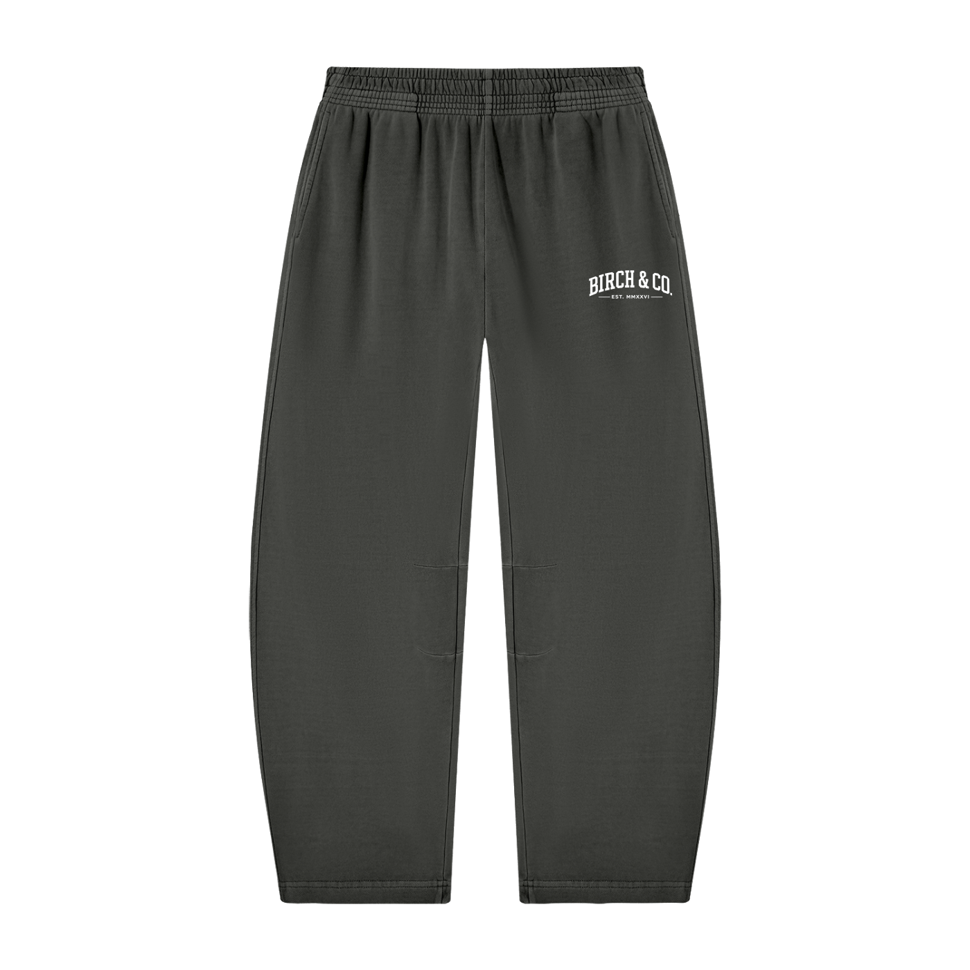 Unisex Vintage Washed Barrel Leg Sweatpants