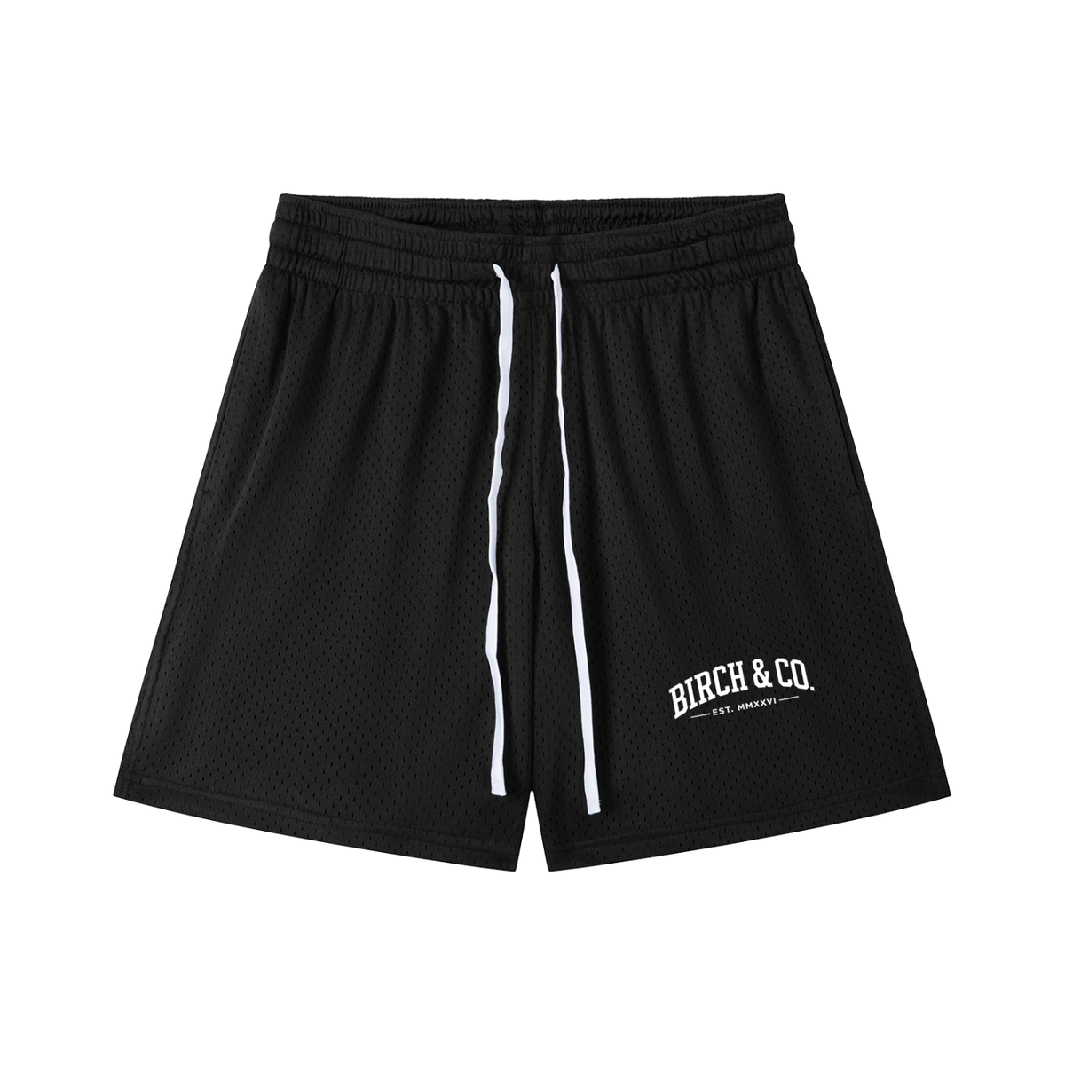Birch & Co. Essential Mesh Drawstring Shorts