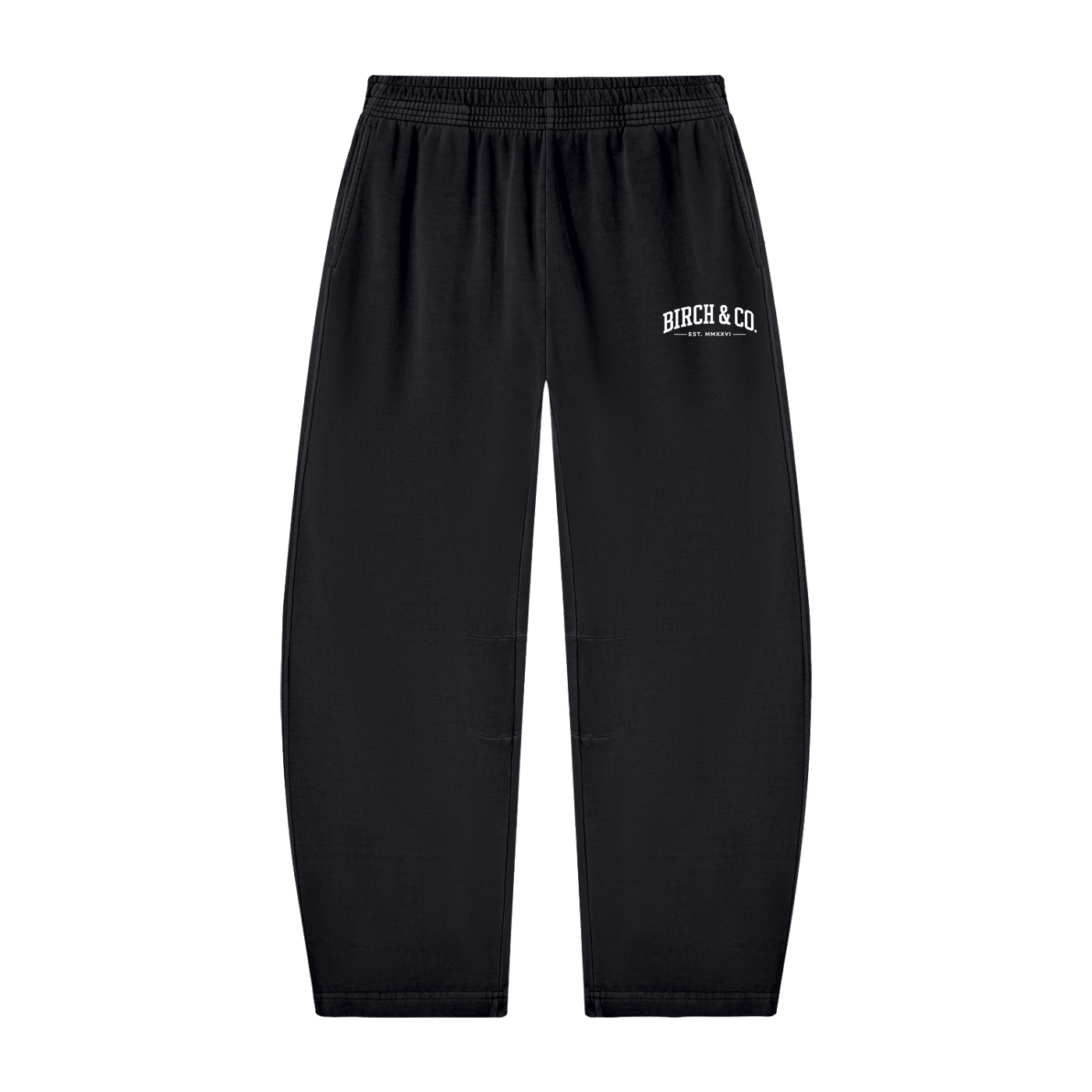 Unisex Vintage Washed Barrel Leg Sweatpants